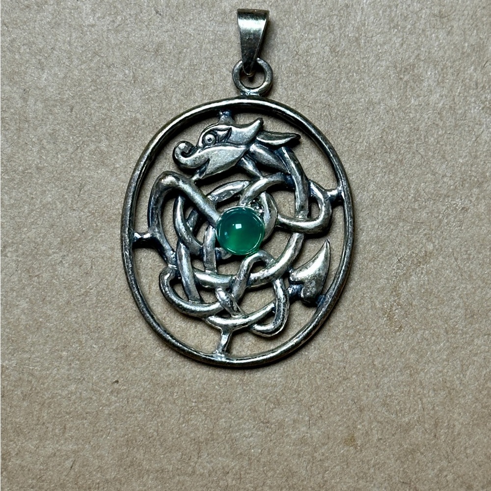 Handmade Celtic Dragon Pendant